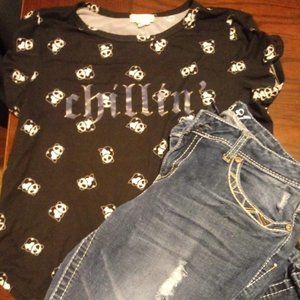 Panda Tshirt w/Series 31 jeans